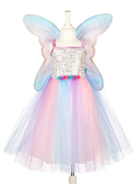 Costume Carnevale Fata Felicity con Ali 8/10 Anni Altezza 128/140 Cm (100875) - Felicity Dress with Wings