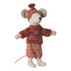 Topo D'Inverno con Set Sci Sorella Maggiore Rosa - Winter Mouse Big Sister
