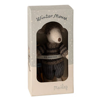 Topo D'Inverno con Set Sci Fratello Maggiore Grigio - Winter Mouse Big Brother