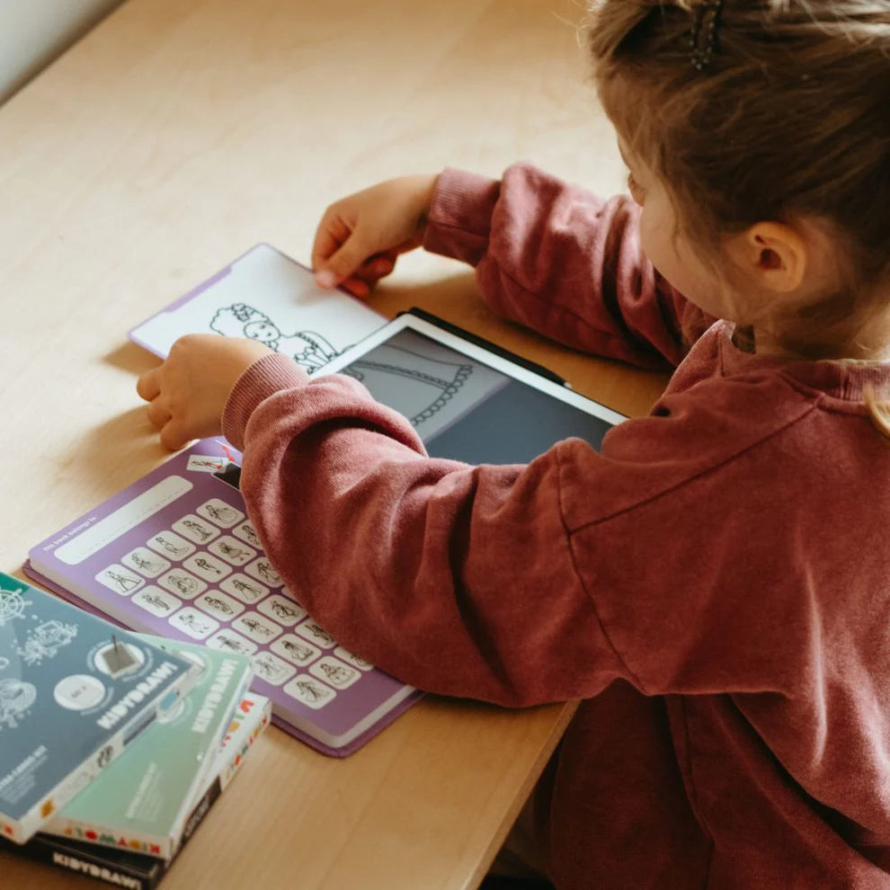 Tavoletta da Disegno Kidydraw Mini Principesse Intorno al Mondo Lavagna Lcd - Kidydraw-Mini Drawing Tablet Princess Around The World (KIDYDRAWMINI-OUT) (Copia)