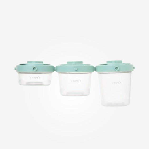 Confezione da 3 Contenitori Porta Alimenti Verde