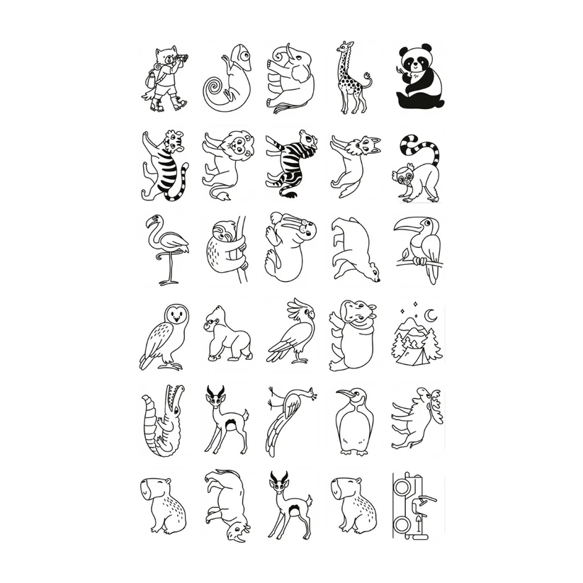 Kidywolf | Kidydraw Mini Tavoletta LCD Animali | KIDYDRAWMINI-ANI