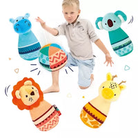 Bowling Set con Animali Morbidi