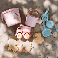Monneka | Set Giochi da Spiaggia Secchiello Gatti Sirena Camioncino Rosa Mermaid Cats | Tutete | 93590