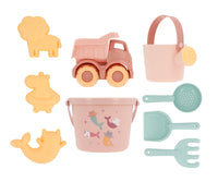 Monneka | Set Giochi da Spiaggia Secchiello Gatti Sirena Camioncino Rosa Mermaid Cats | Tutete | 93590