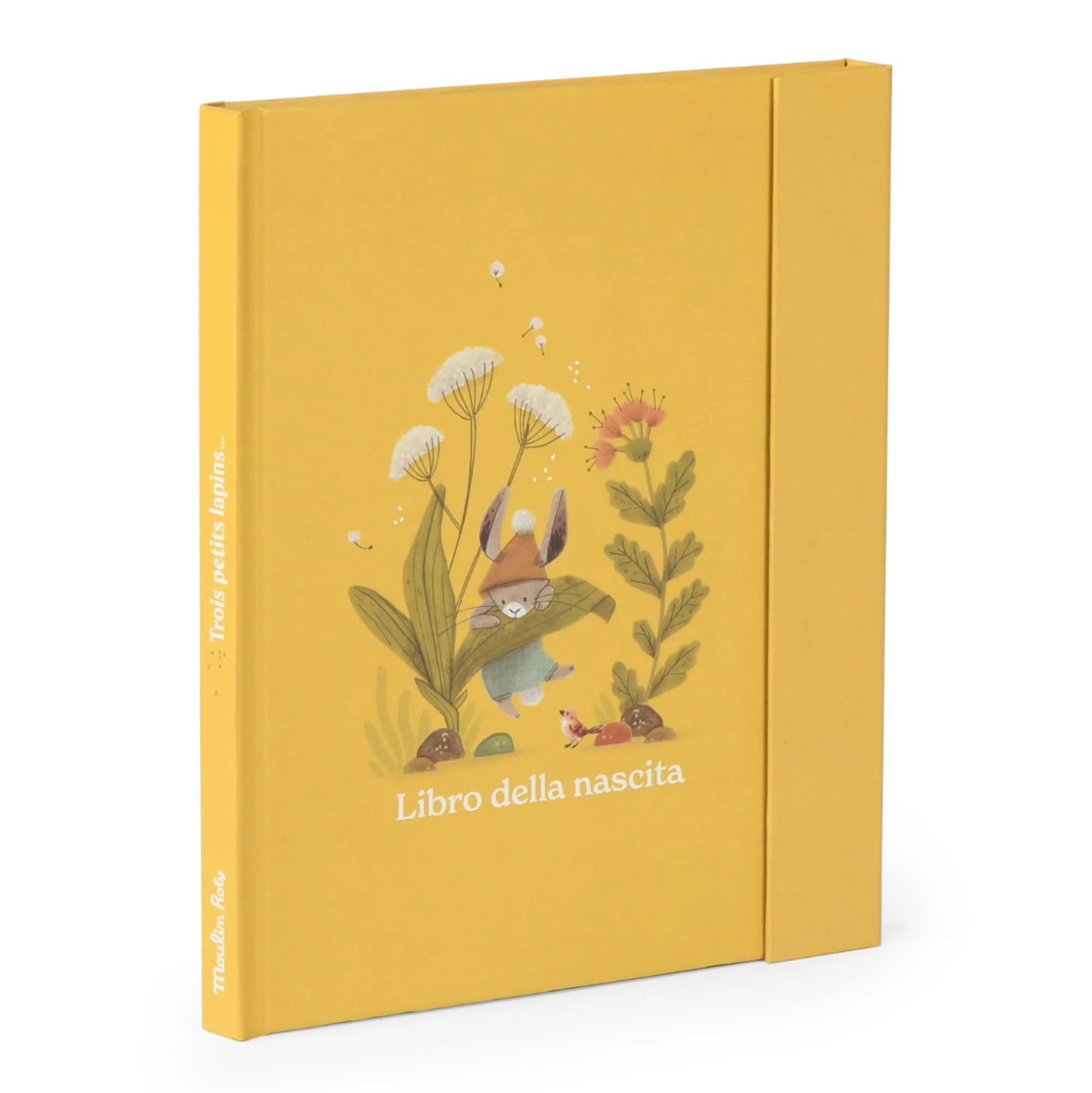 Moulin Roty | Libro Nascita in Italiano (80 Pagine) Trois Petits Lapins...Tre piccoli Coniglietti | 678086