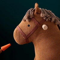 Cavallo a dondolo Vera in velluto Kids Concept 1000908