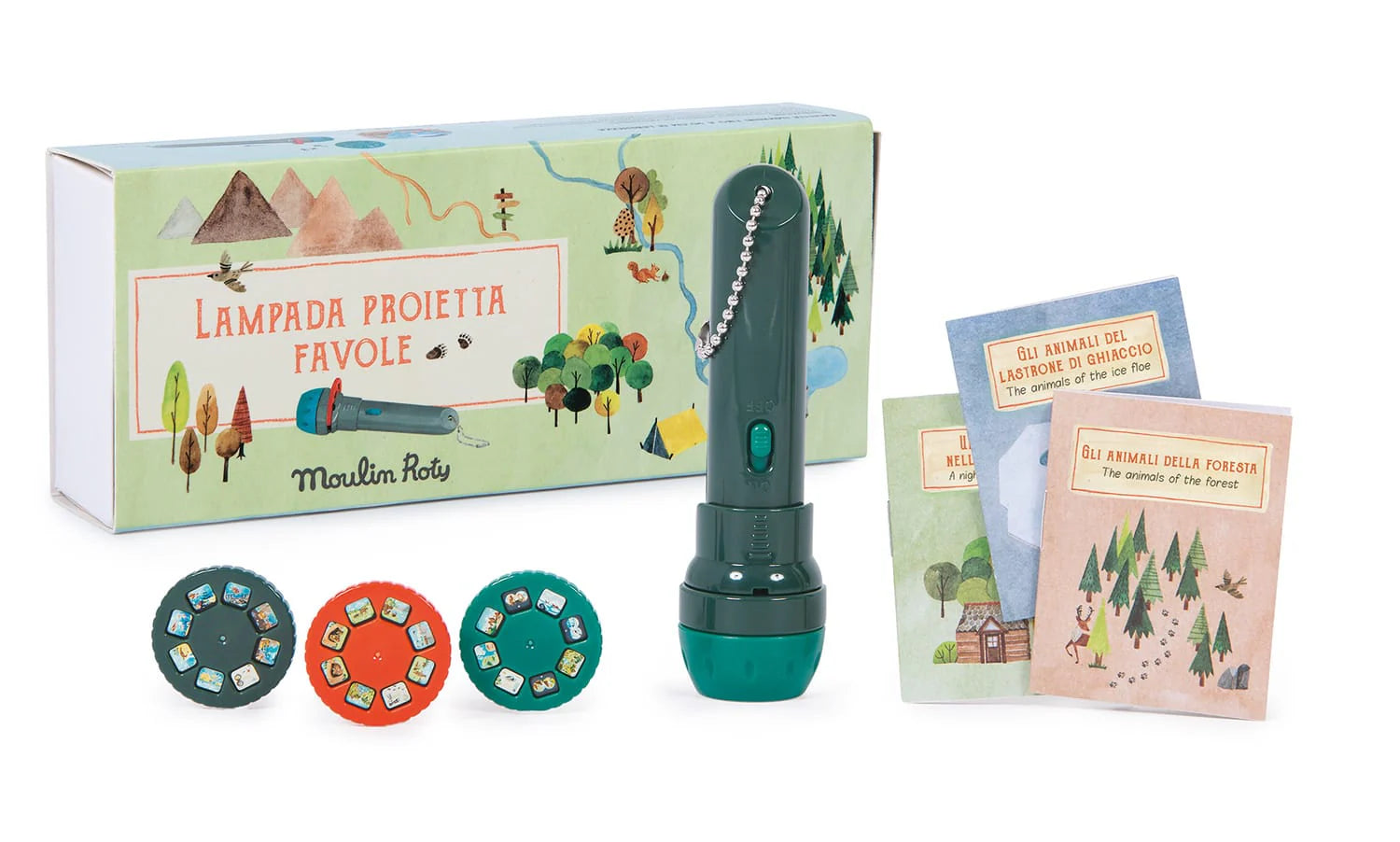 Moulin Roty | Lampada Proietta Storie della Buonanotte I Grandi Esploratori | 712393