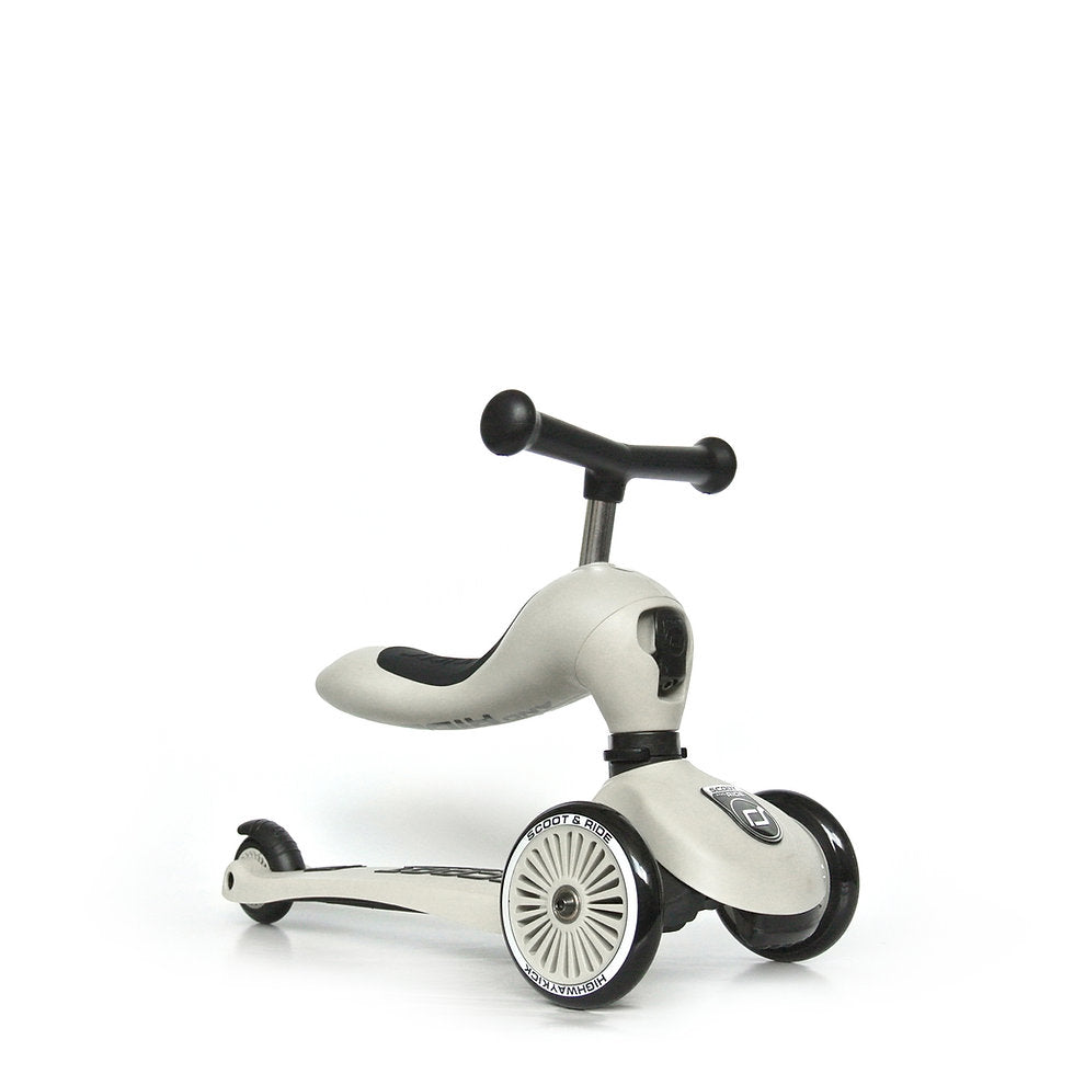 Scoot and Ride | Monopattino 2 in 1 Highwaykick 1 Grigio Ash | HIGHWAYKICK1-ASH
