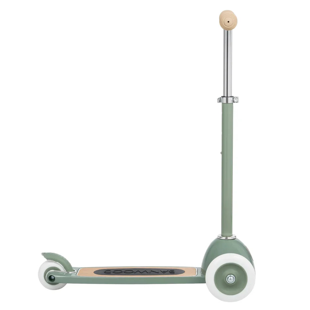 Banwood | Monopattino Verde Foresta Con Cestino Rimovibile 3-6 Anni | BW-SCOOTER-FOREST