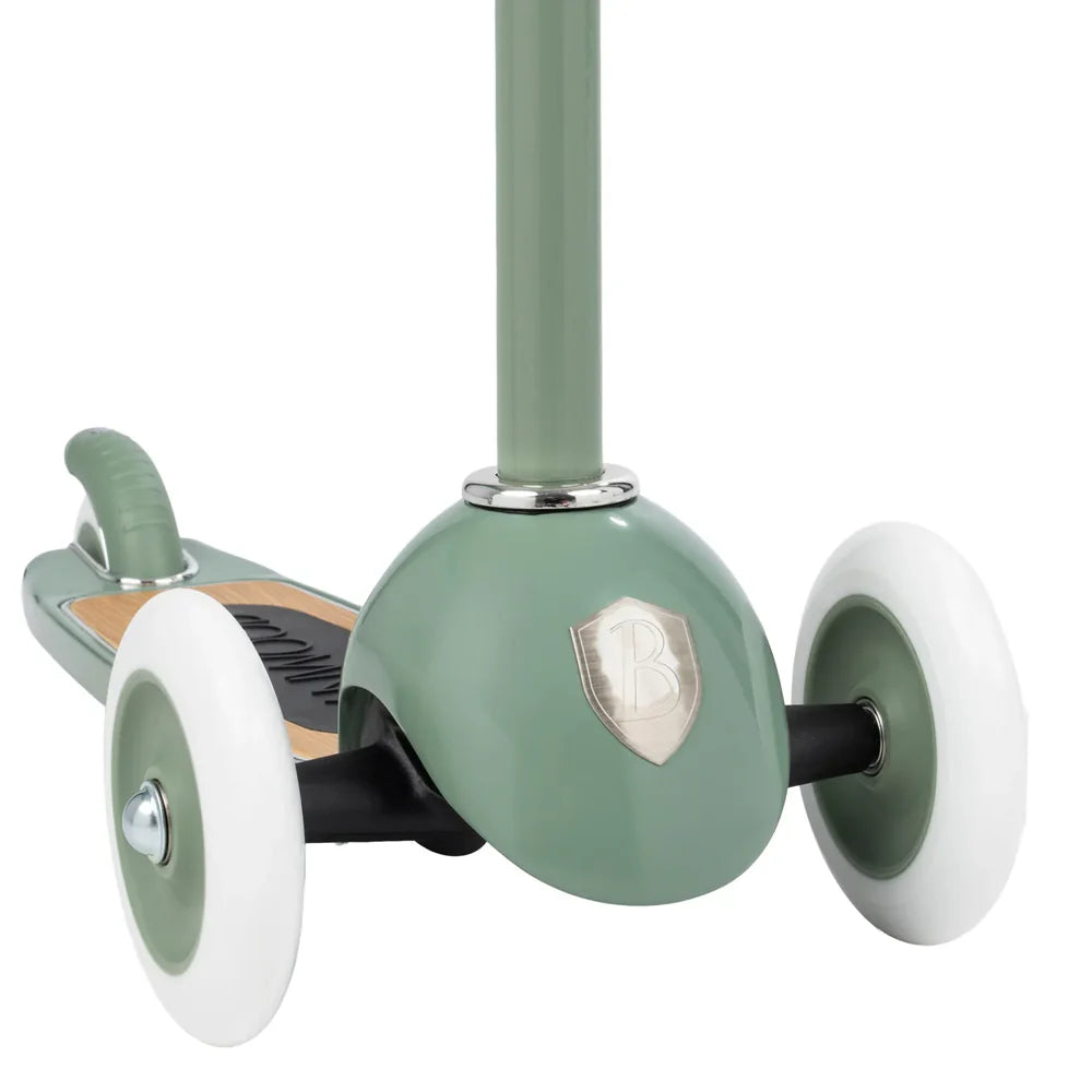 Banwood | Monopattino Verde Foresta Con Cestino Rimovibile 3-6 Anni | BW-SCOOTER-FOREST