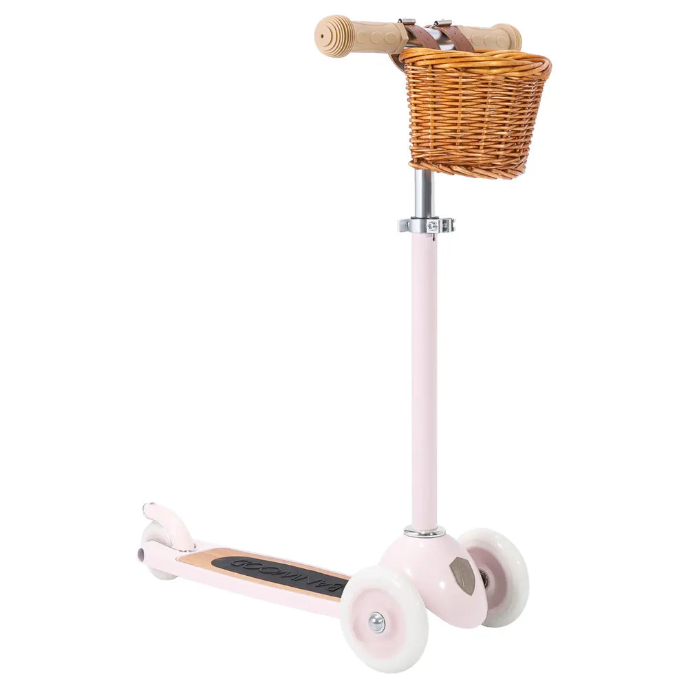 Banwood | Monopattino Rosa Con Cestino Rimovibile 3-6 Anni | BW-SCOOTER-PINK
