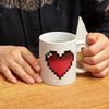 Tazza Pixel Heart Morph Mug Cuore Cambia Colore