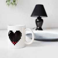 Tazza Pixel Heart Morph Mug Cuore Cambia Colore