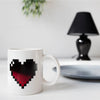 Tazza Pixel Heart Morph Mug Cuore Cambia Colore