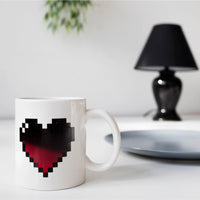 Tazza Pixel Heart Morph Mug Cuore Cambia Colore