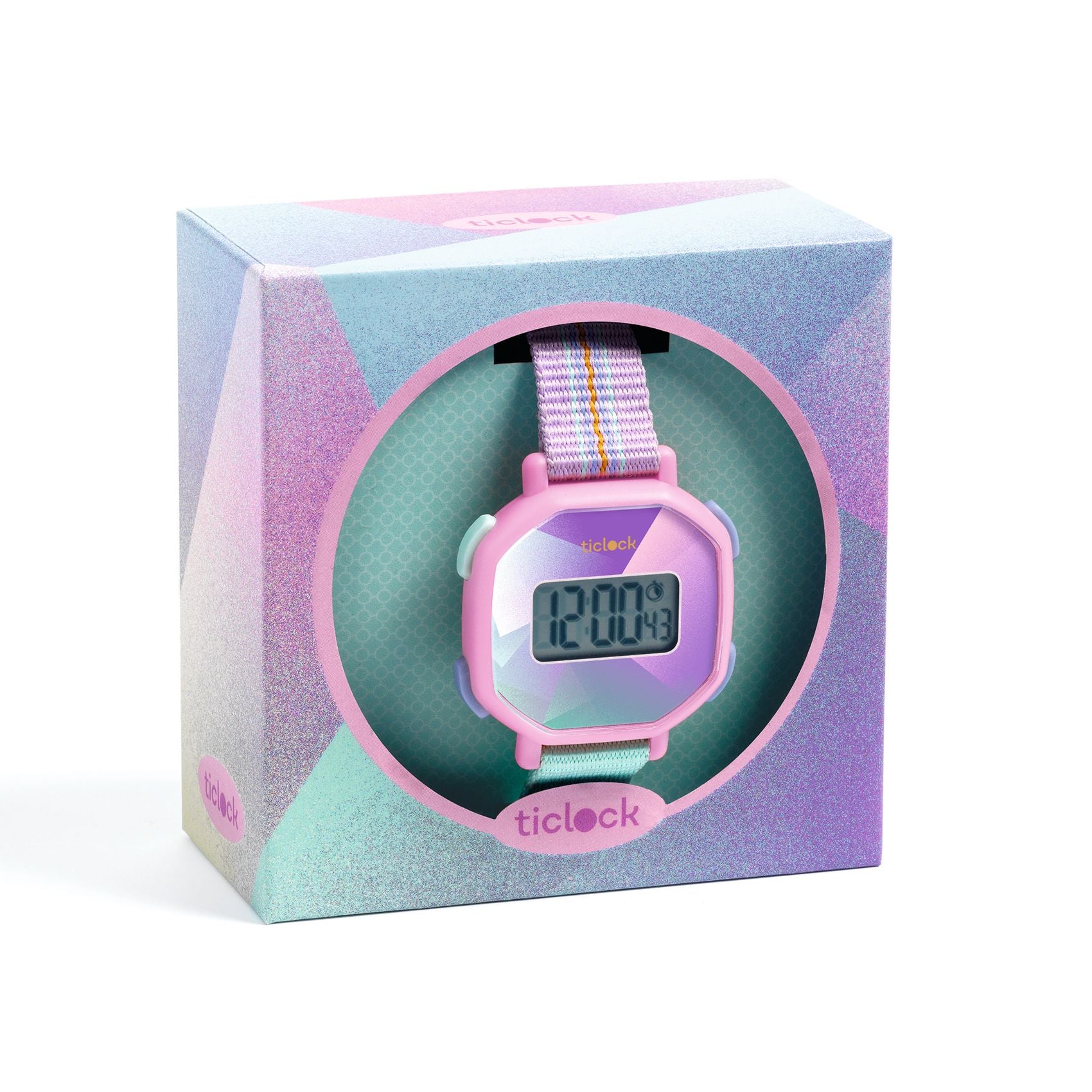 Ticlock - Orologio Da Polso Viola Prisma - Digital Watches Purple Prisma