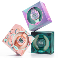 Ticlock - Orologio Da Polso Rosa Pastello - Digital Watches Pastel Volute