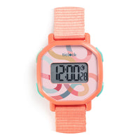 Ticlock - Orologio Da Polso Rosa Pastello - Digital Watches Pastel Volute
