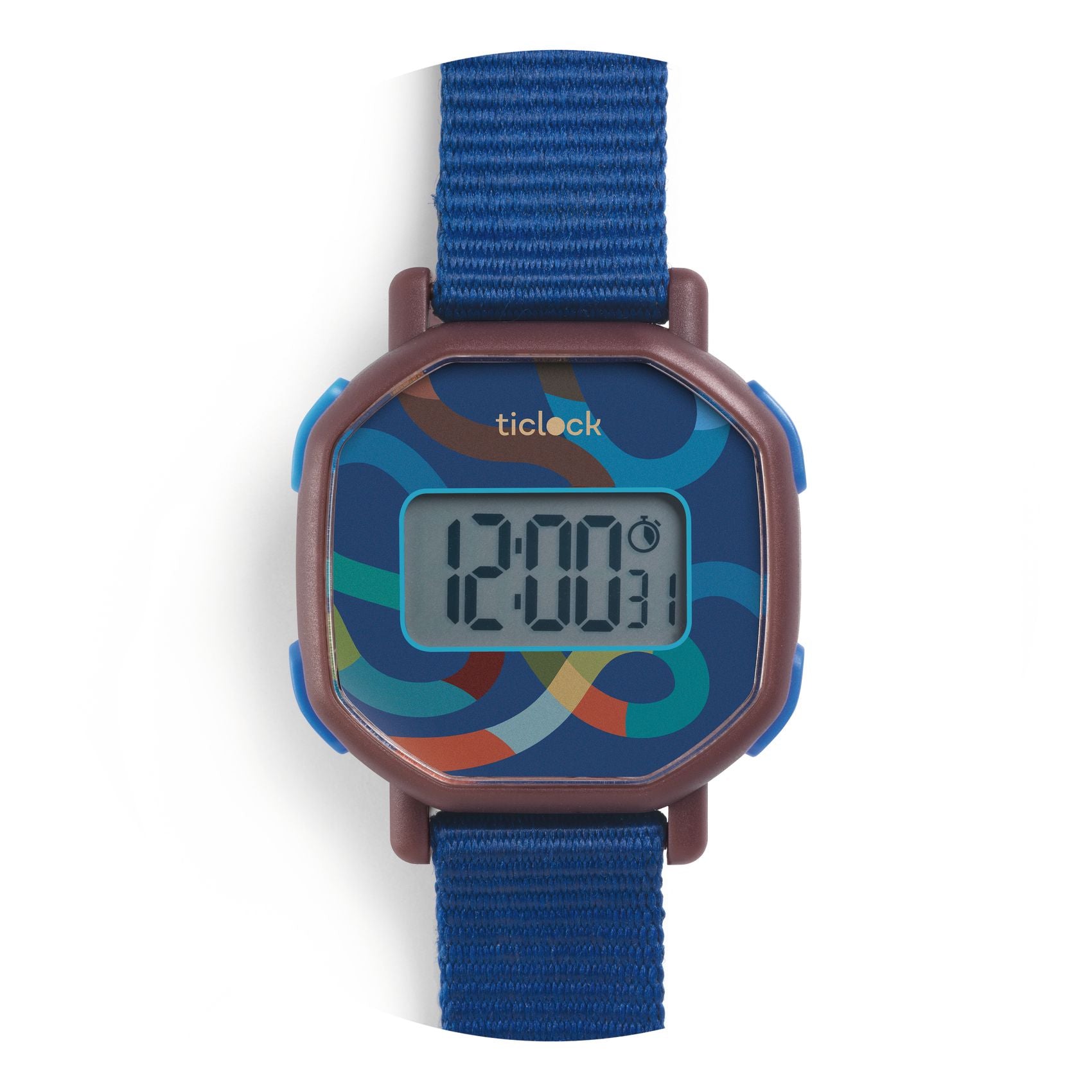Ticlock - Orologio Da Polso Blu Scuro - Digital Watches Blue Volute