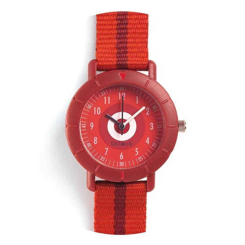 Ticlock - Orologio da Polso Rosso Sport Watches Red Target