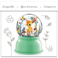 Palla di Neve e Luce Notturna Cerbiatto - Snowball Nightlight
