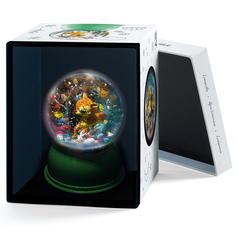 Palla di Neve e Luce Notturna Cerbiatto - Snowball Nightlight