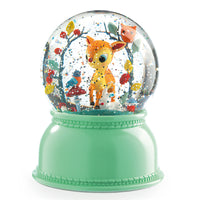 Palla di Neve e Luce Notturna Cerbiatto - Snowball Nightlight
