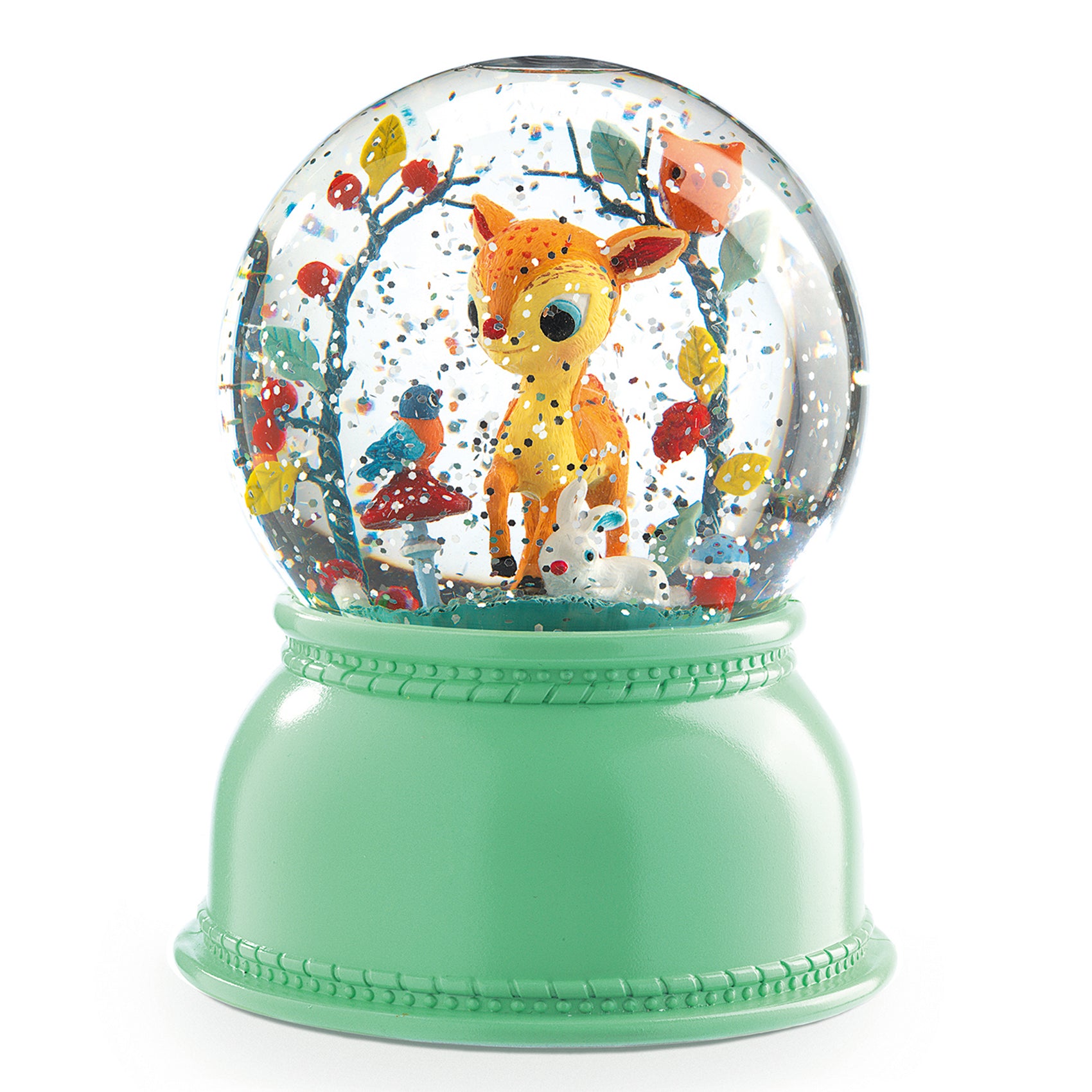 Palla di Neve e Luce Notturna Cerbiatto - Snowball Nightlight