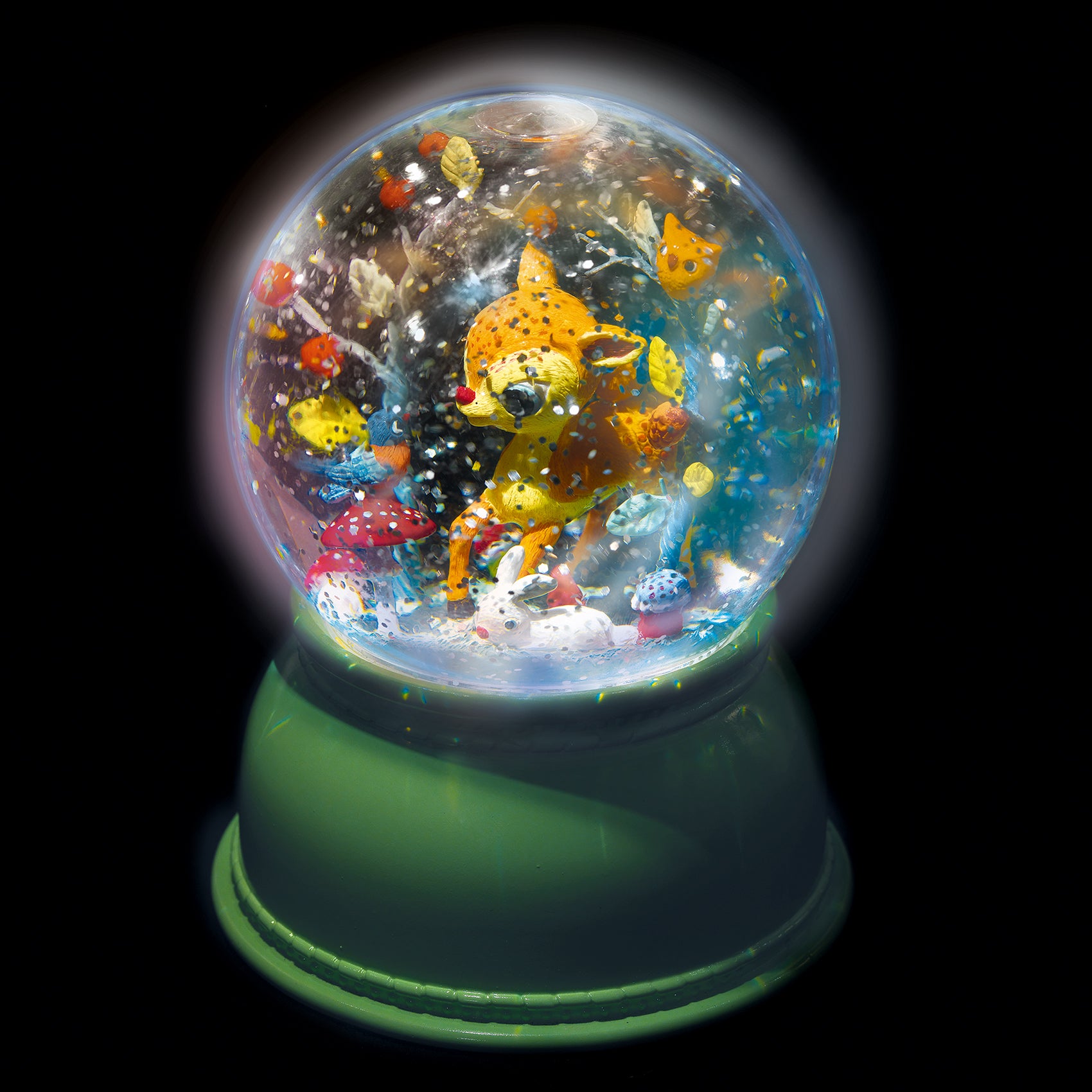 Palla di Neve e Luce Notturna Cerbiatto - Snowball Nightlight