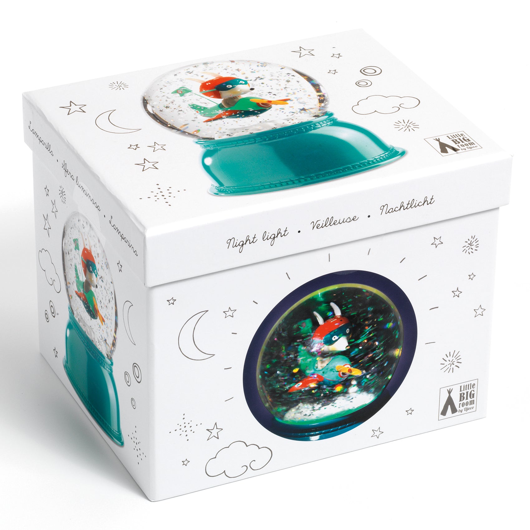 Palla di Neve e Luce Notturna Aereo - Snowball Nightlight Avion