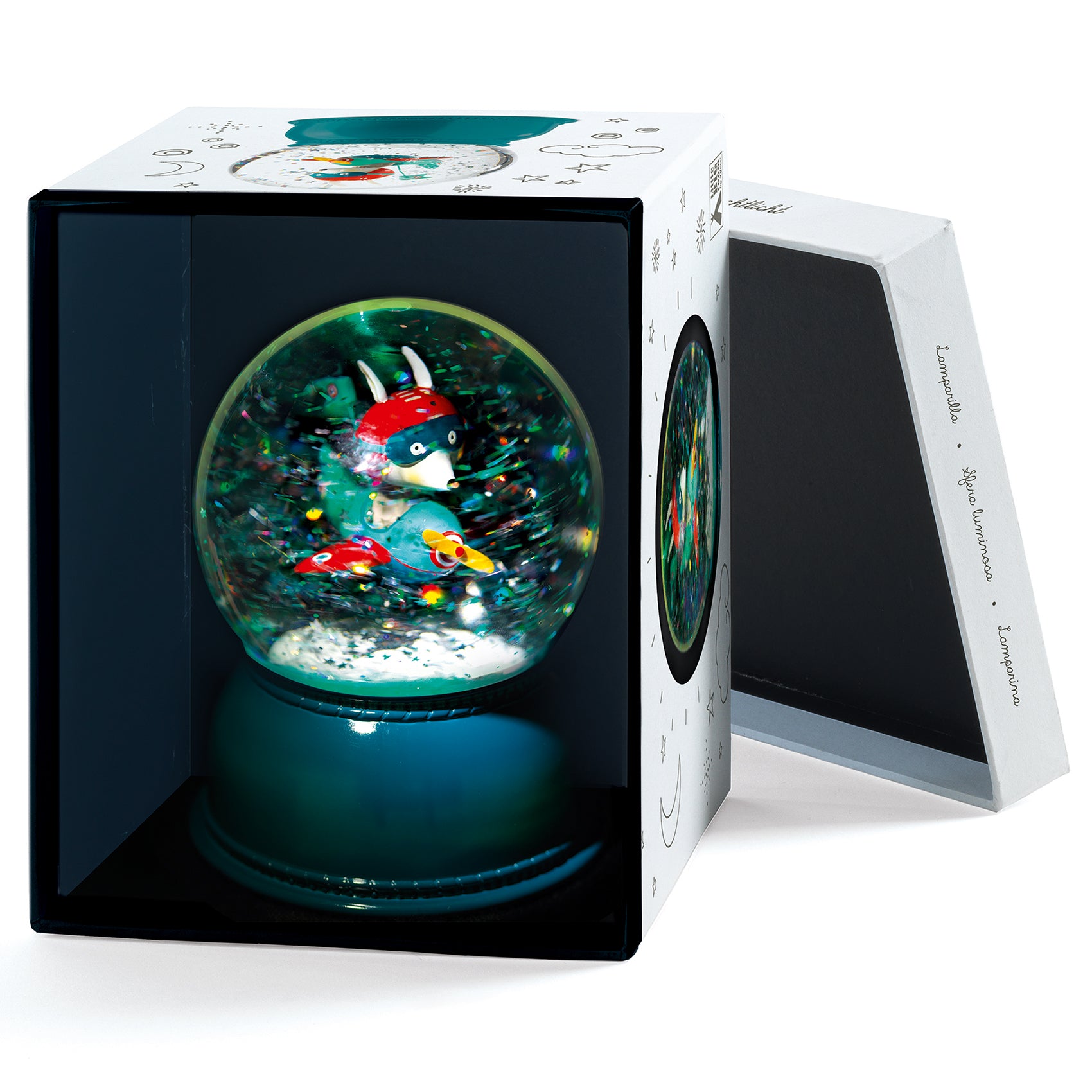 Palla di Neve e Luce Notturna Aereo - Snowball Nightlight Avion