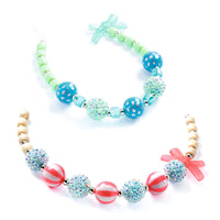 Perline in Legno Perle a Bolle Argento Perle per creare Braccialetti e Collane - Bubble Beads Argent