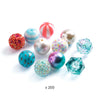 Perline in Legno Perle a Bolle Argento Perle per creare Braccialetti e Collane - Bubble Beads Argent
