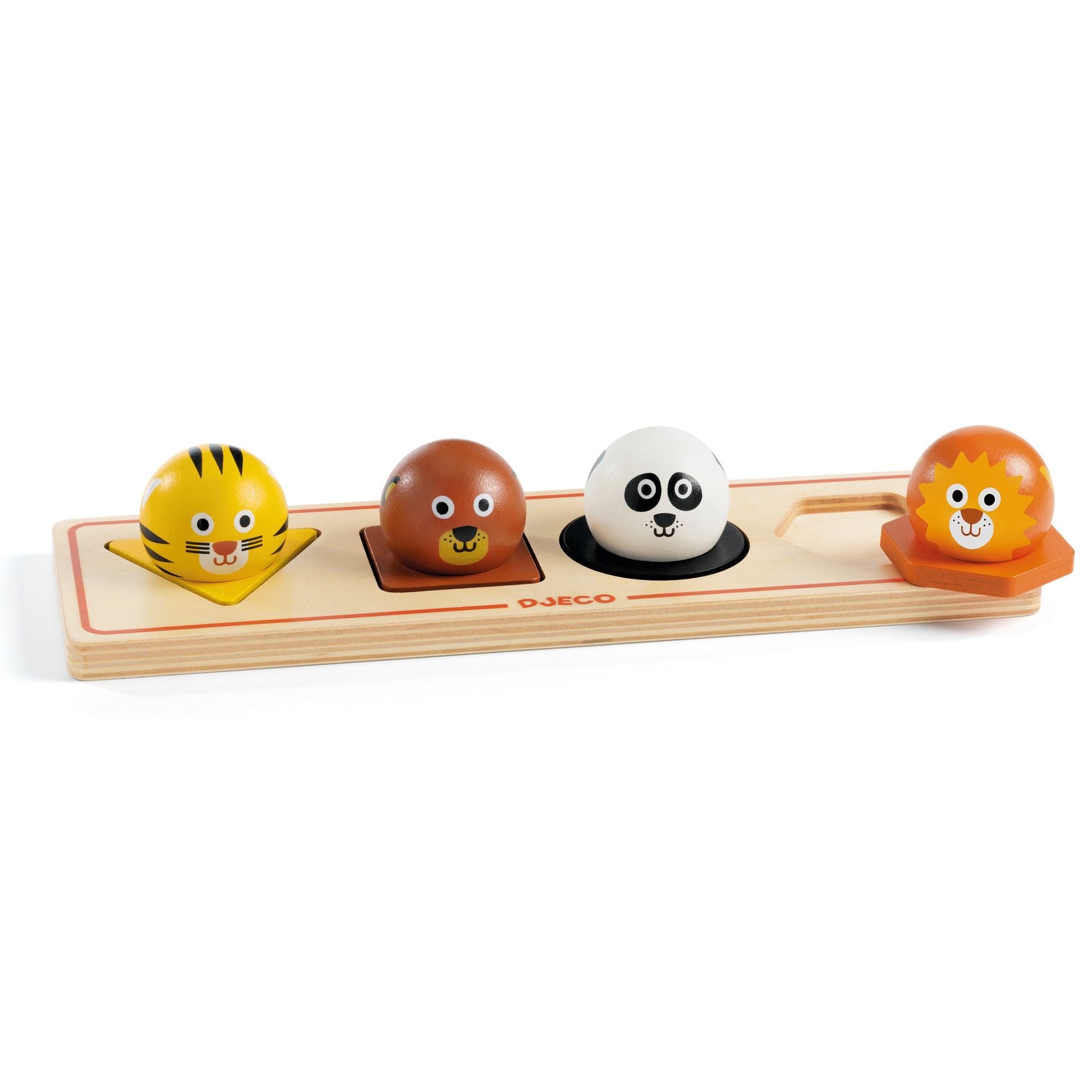 Djeco Puzzle in Legno ad Incastri con Animali Ball'n'Co – LDTShop