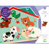 Puzzle Sonoro in Legno Sonoro Ouaf Woof con Animali della Fattoria
