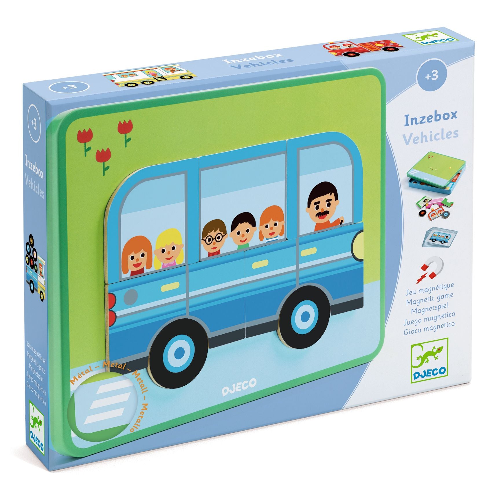 Djeco | Gioco Magnetico Inzebox Vehicles Veicoli | DJ03074