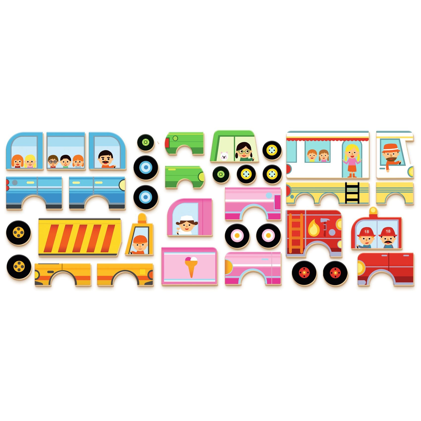 Djeco | Gioco Magnetico Inzebox Vehicles Veicoli | DJ03074