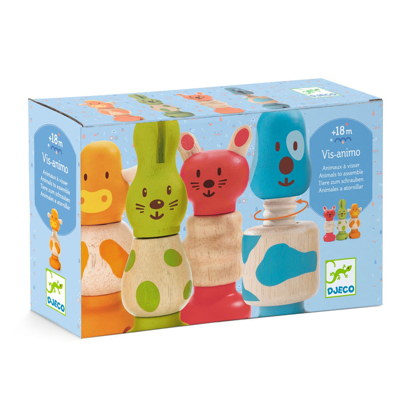 Gioco in Legno Avvita e Svita Vis-Animo