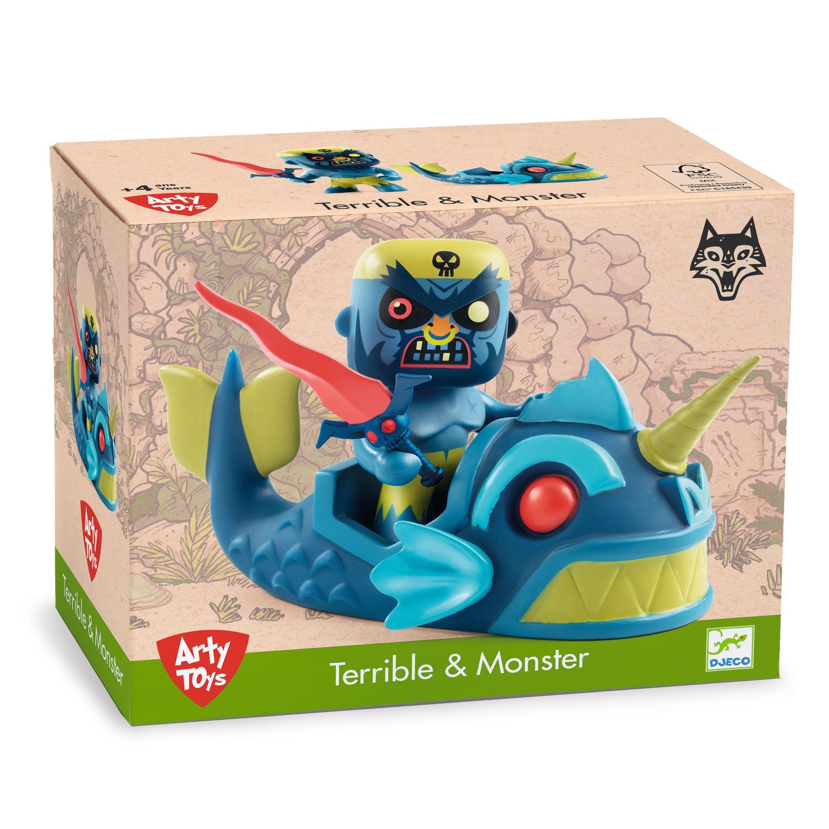 Djeco | Arty Toys Furious Guerriero Animale Terrible Monster | DJ06839