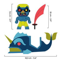Djeco | Arty Toys Furious Guerriero Animale Terrible Monster | DJ06839