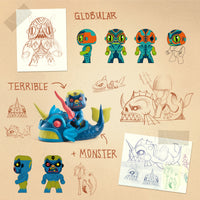 Djeco | Arty Toys Furious Guerriero Animale Terrible Monster | DJ06839