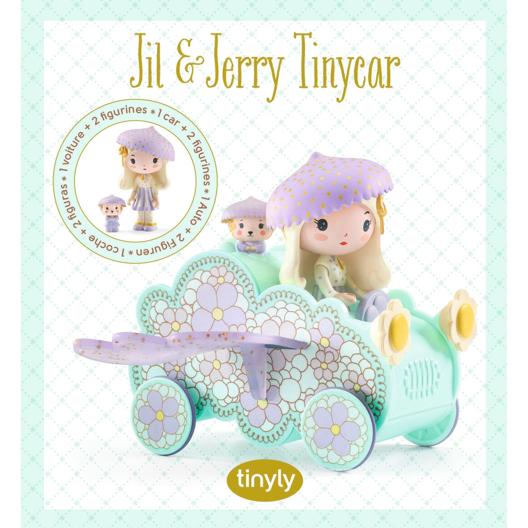 Djeco | Tinyly Jil & Jerry Tinycar Auto Nuvola Volante | DJ06939