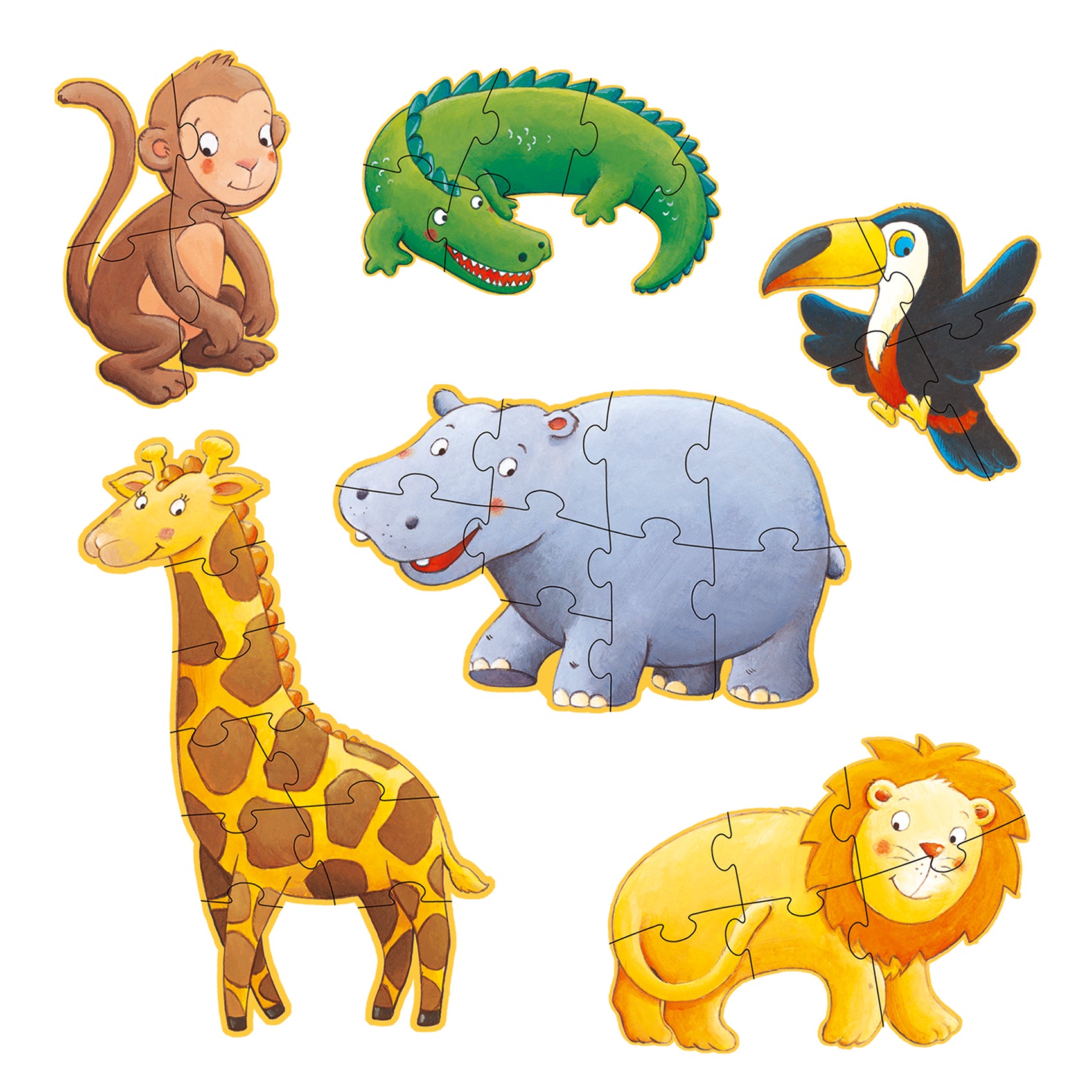 Djeco | Puzzle Gigante Marmoset & Friends | DJ07114