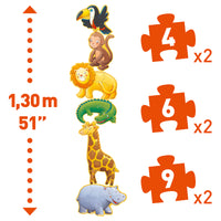 Djeco | Puzzle Gigante Marmoset & Friends | DJ07114