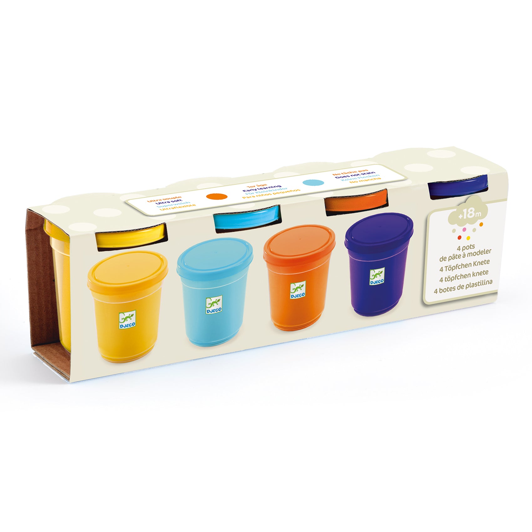 Set 4 Vasetti Pasta da Modellare - 4 Tubes of Play Dogh Nature