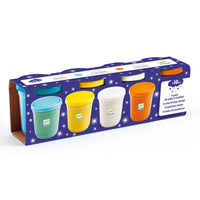 Set 4 Vasetti Pasta da Modellare Glitter - 4 Tubes of Play Dogh Glittery