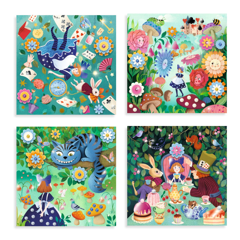 Quadretti da Decorare Alice nel Paese delle Meraviglie - Fairy Tales To Decorate Alice In Wonderland (DJ09428)