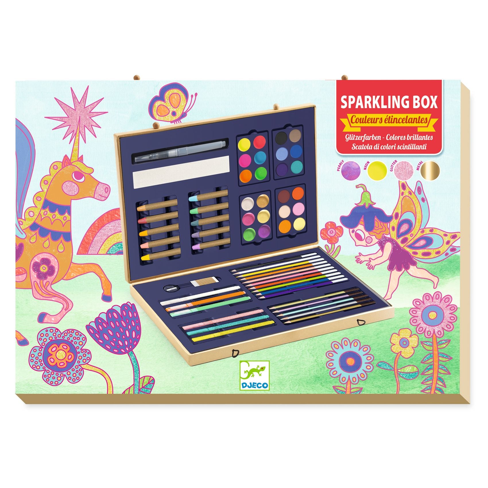 Djeco | Valigetta di Colori Scintillanti | DJ09797