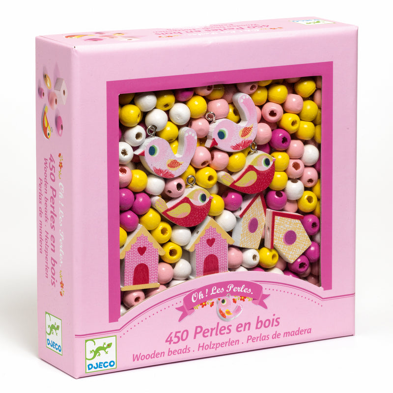 Perline in Legno Perle per creare Braccialetti e Collane -  Wooden Beads Bird